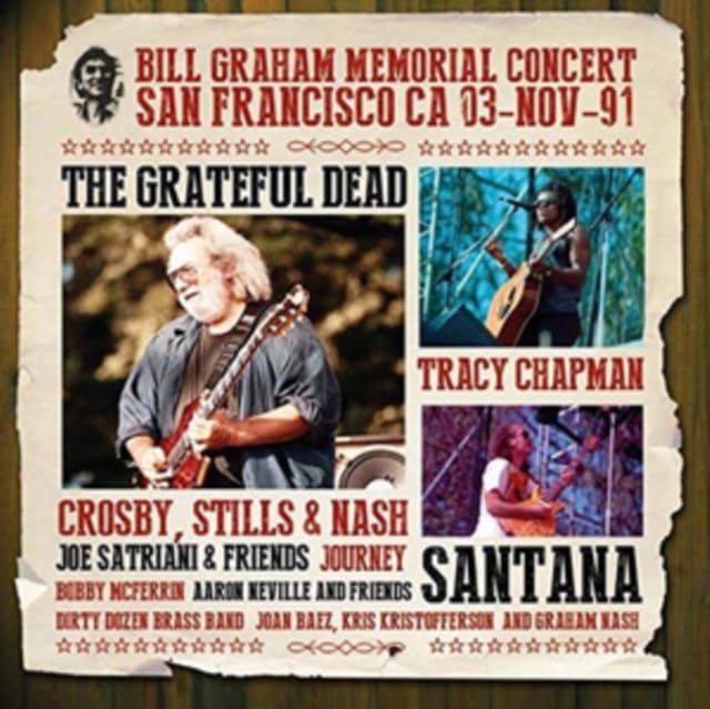 Grateful Dead Bill Graham Memorial Concert, San Francisco, Ca '03-Nov-'91 5xCD New Mint