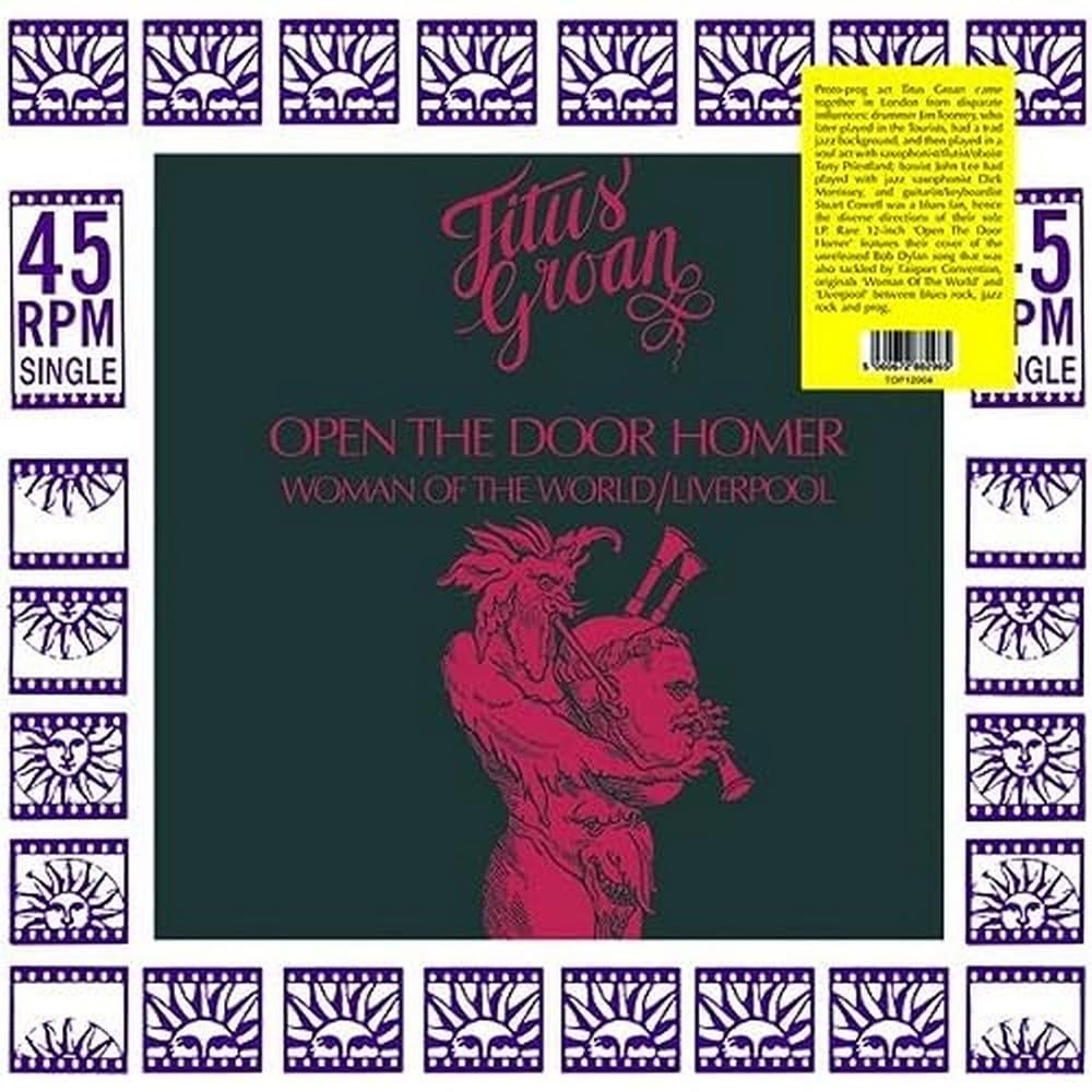 Titus Groan Open The Door Homer Vinyl New Mint Rock
