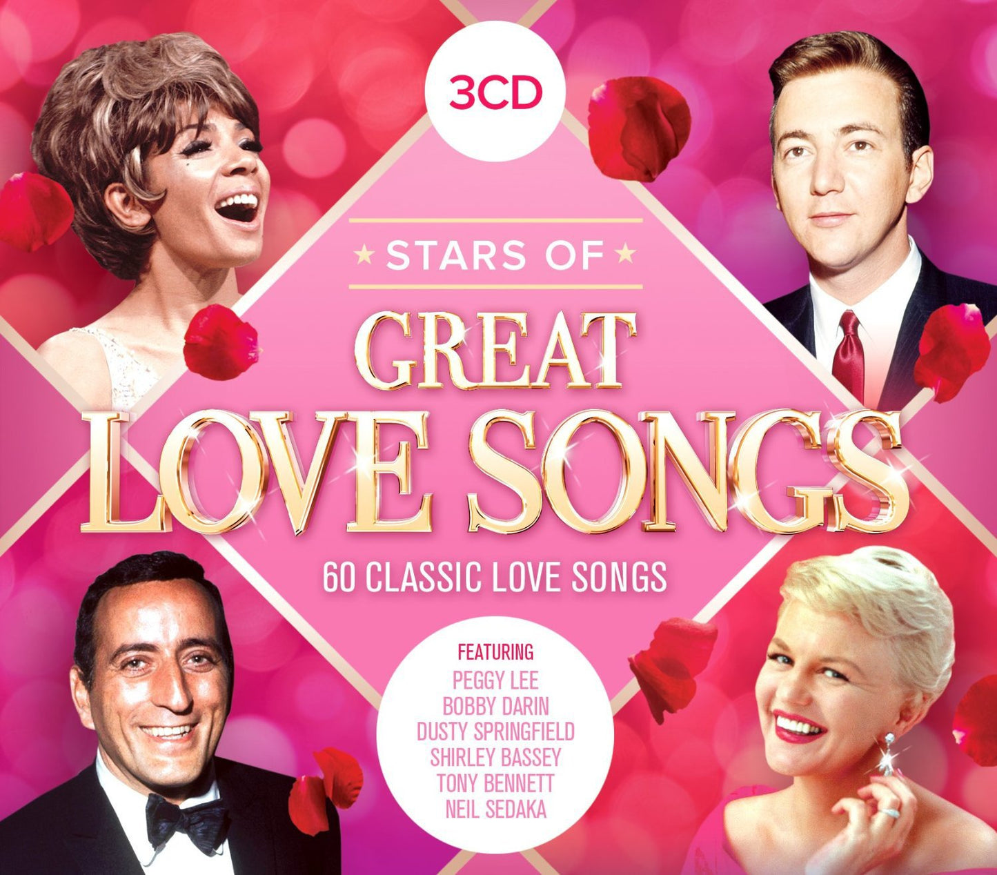 Various Artists Stars Of Great Love Songs 3xCD New Mint Rock