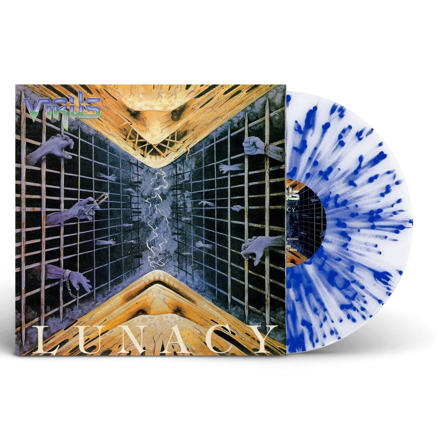 Virus Lunacy (Clear Blue Splatter) Vinyl New Mint Metal