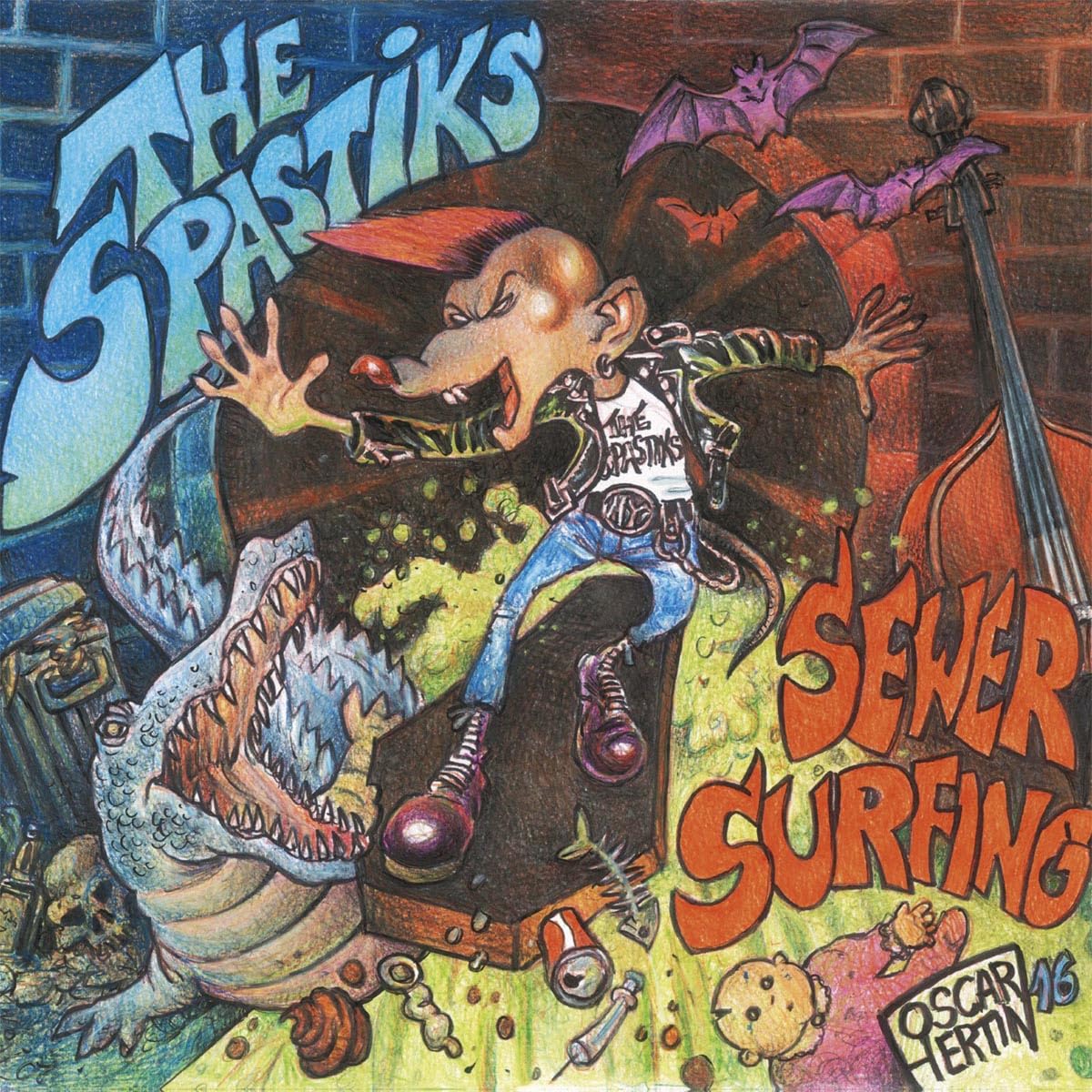 Spastiks Sewer Surfing CD New Mint Rock