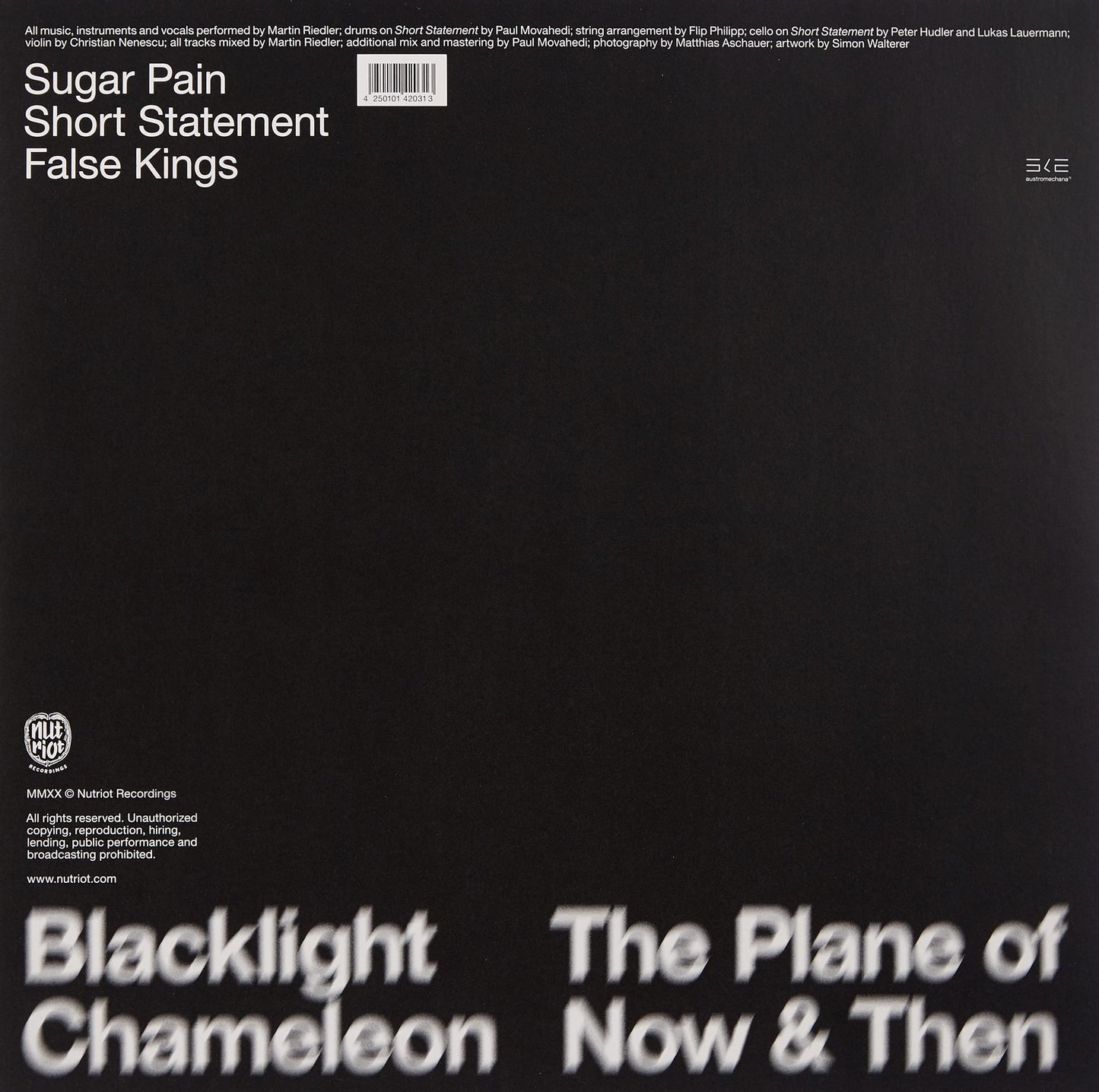 Blacklight Chameleon The Plane Of Now & Then Vinyl New Mint Electronic