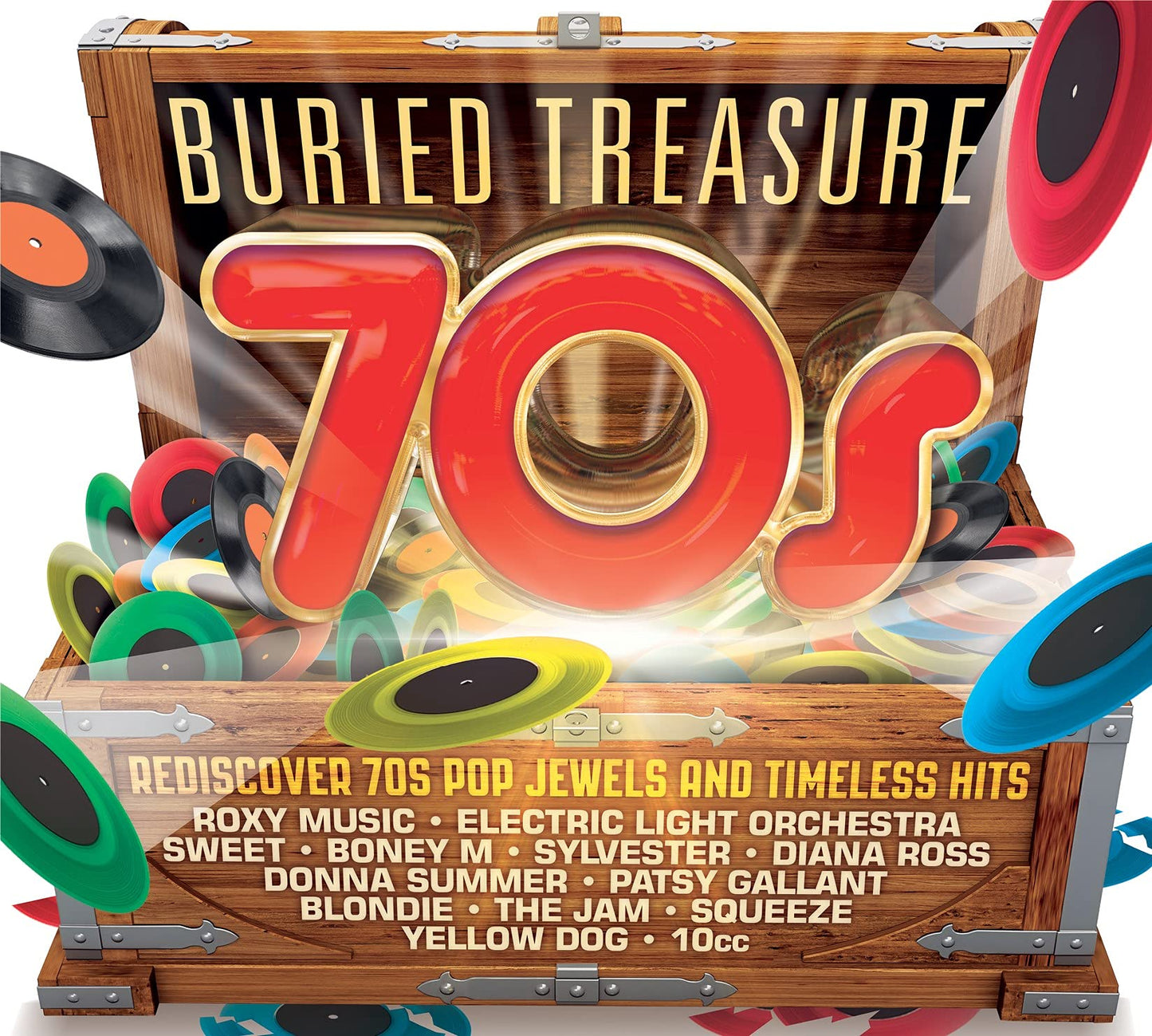 Various Buried Treasure: The 70s 3xCD New Mint