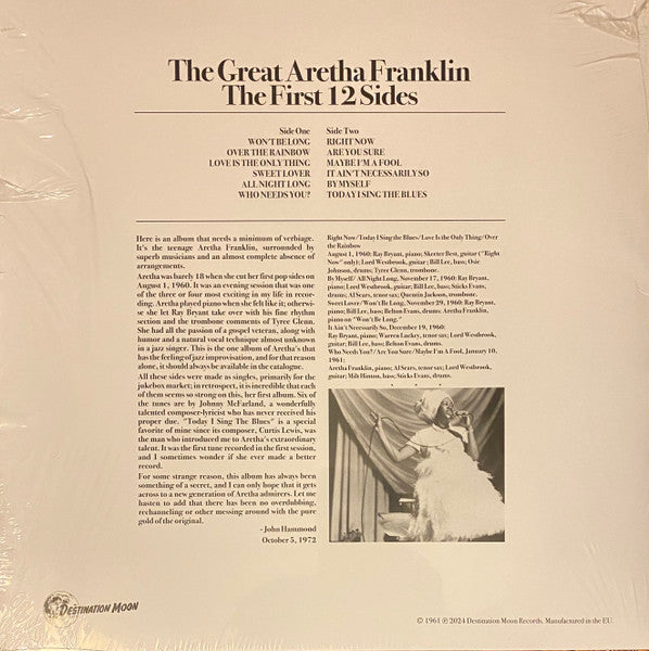 The Great Aretha Franklin - The First 12 Sides (Ltd) - LP - New