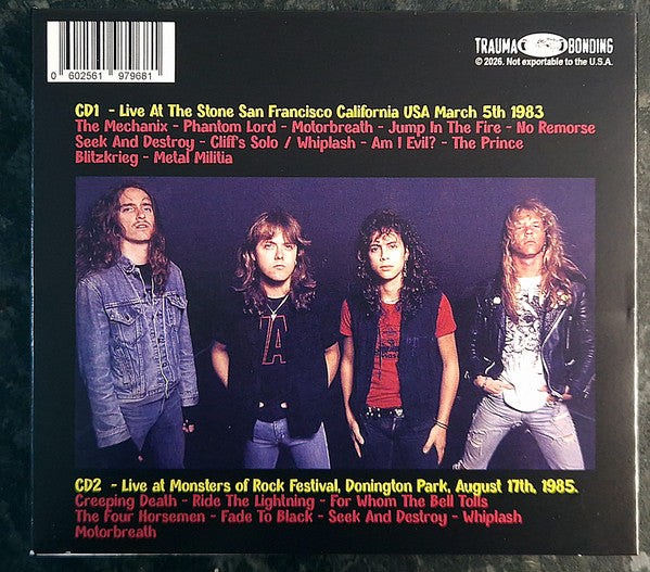 Metallica - No Remorse, No Repent - Live 2xCD