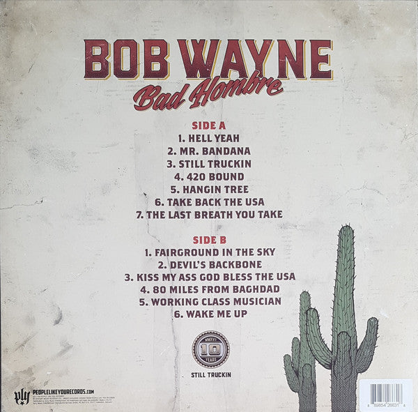 Bob Wayne (2) : Bad Hombre (LP, Album, 180 + CD, Album)