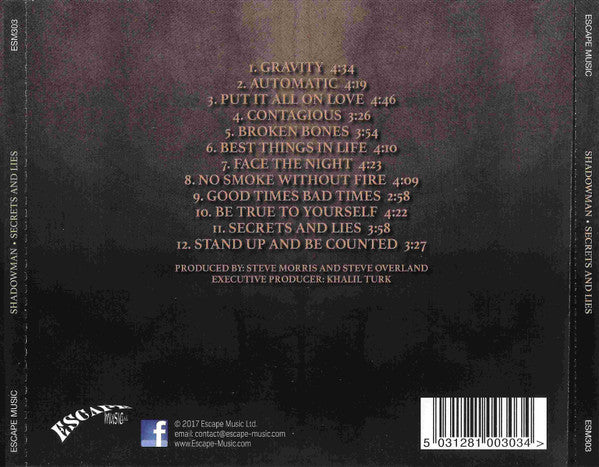 Shadowman (8) : Secrets And Lies (CD, Album)