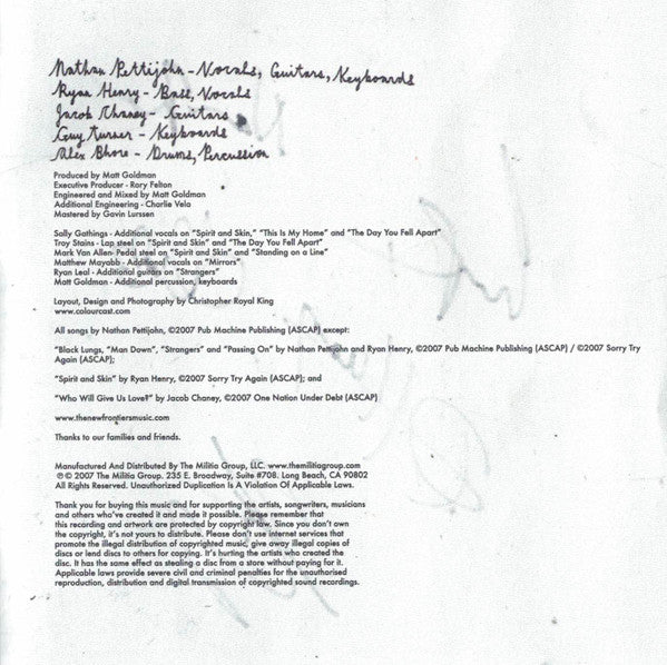 The New Frontiers : Mending (CD, Album)