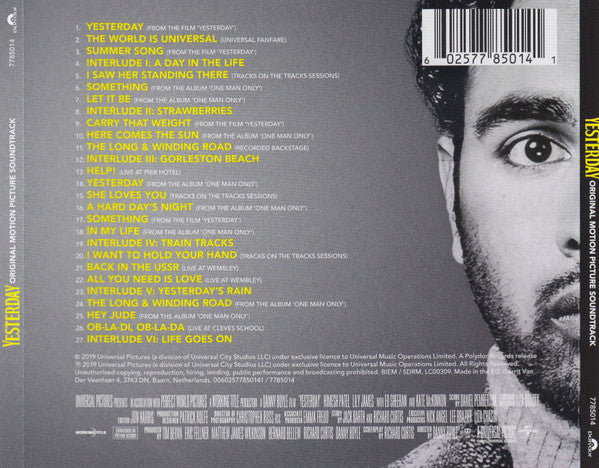 Various : Yesterday (Original Motion Picture Soundtrack) (CD, Album)