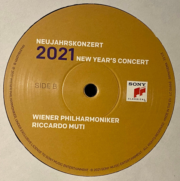Wiener Philharmoniker, Riccardo Muti : Neujahrskonzert 2021 = New Year's Concert (3xLP, Album)