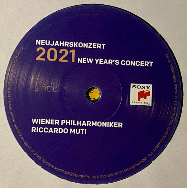 Wiener Philharmoniker, Riccardo Muti : Neujahrskonzert 2021 = New Year's Concert (3xLP, Album)