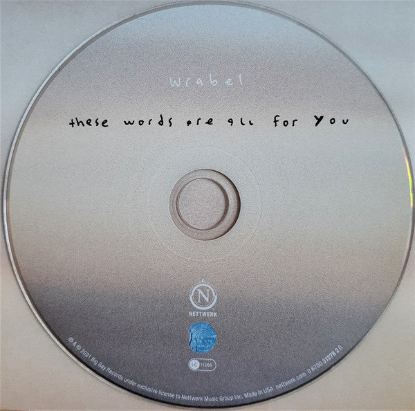 Wrabel : These Words Are All For You (CD, Album)