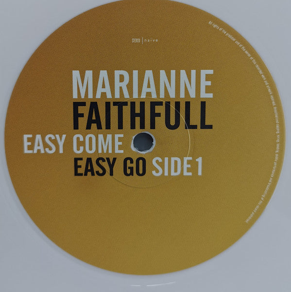 Marianne Faithfull : Easy Come Easy Go (2xLP, Album, Ltd, RE, Whi)