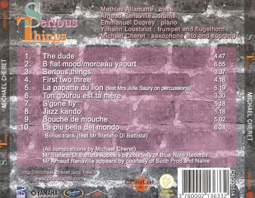 Michael Cheret : Serious Things (CD)