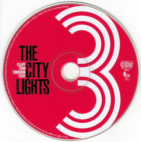 The City Lights : Escape From Tomorrow Today (CD, Album)