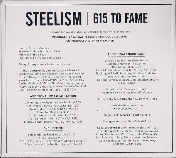 Steelism : 615 To Fame (CD, Album, Dig)