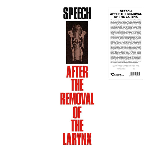 Compilation Speech After The Removal Of The Larynx Vinyl New Mint Music