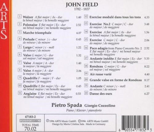 Pietro Spada Field: Complete Piano Music, Vol. 6 CD New Mint Classical