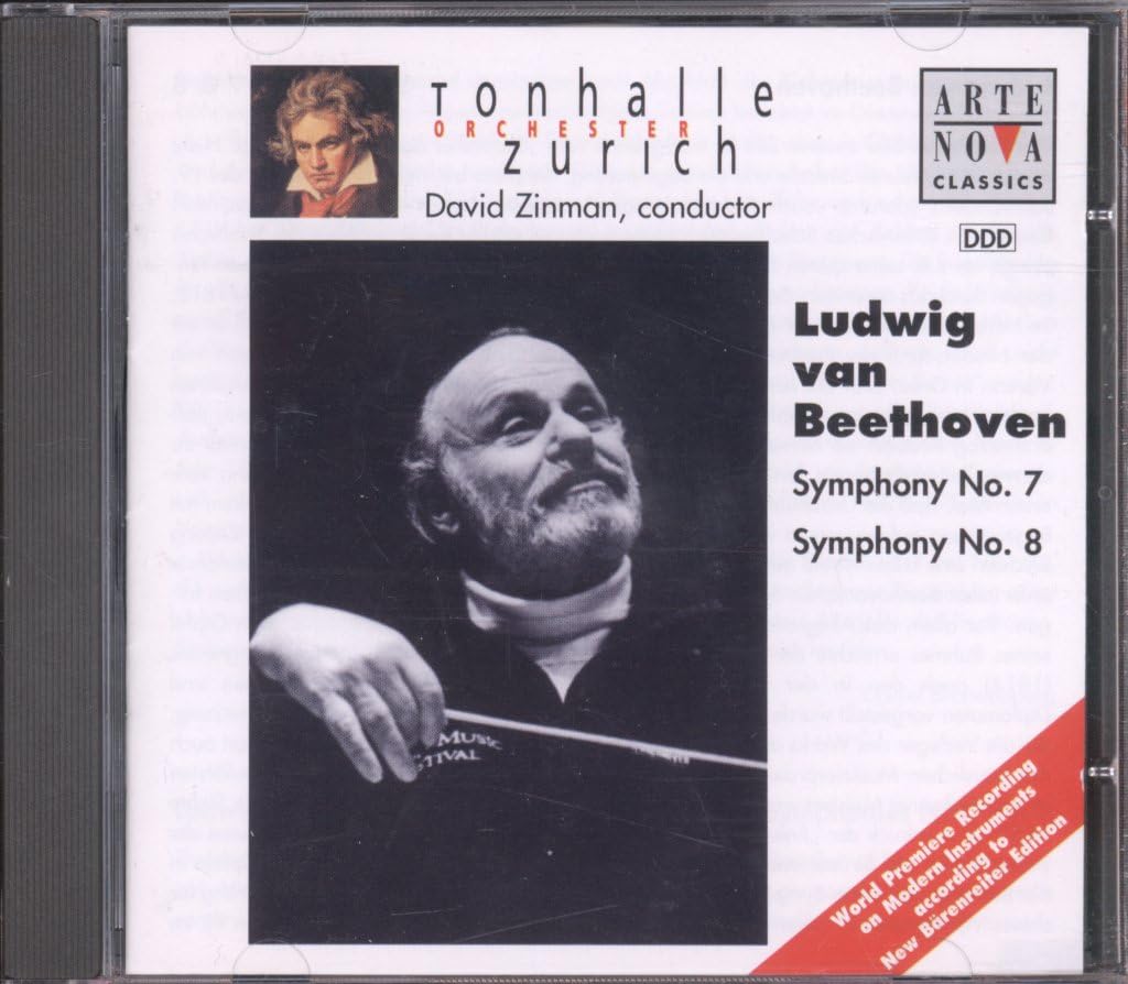 Zinman, David Beethoven: Symphony No.7 & 8 CD New Mint Classical