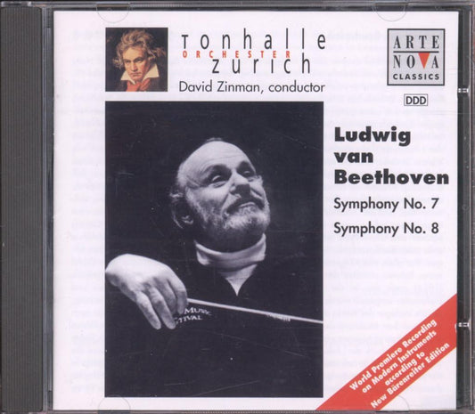 Zinman, David Beethoven: Symphony No.7 & 8 CD New Mint Classical