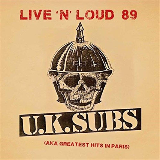 U.k. Subs Live N Loud '89 CD New Mint Music