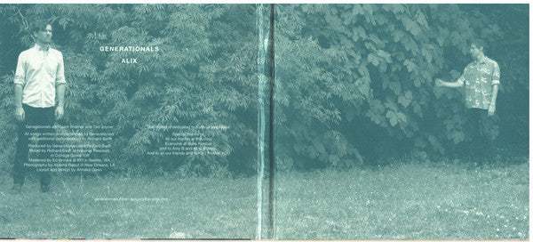 Generationals : Alix (CD, Album)