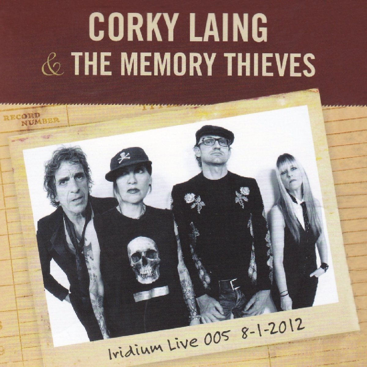 Laing, Corky The Memory Thieves: Iridium Live 005. 8-1-2012 CD New Mint Rock