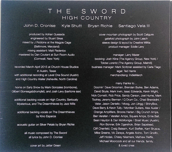The Sword : High Country (CD, Album, Dig)