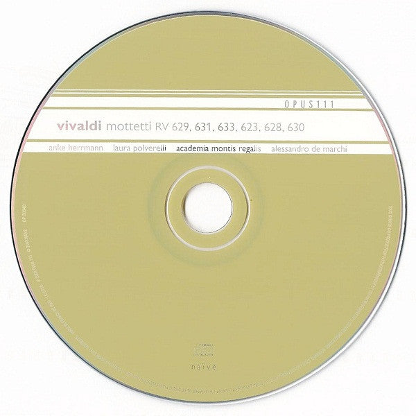 Antonio Vivaldi, Anke Herrmann (2), Laura Polverelli, Academia Montis Regalis, Alessandro De Marchi : Mottetti RV 629, 631, 633, 623, 628, 630 (CD, Album)
