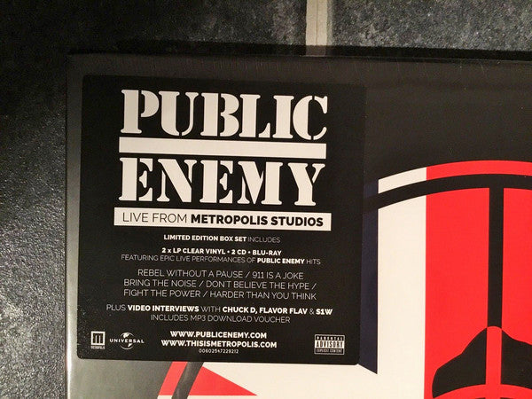 Public Enemy : Live From Metropolis Studios (2xCD + 2xLP, Cle + Blu-ray, Multichannel + Box, Lt)