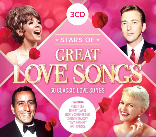 Various Artists Stars Of Great Love Songs 3xCD New Mint Rock