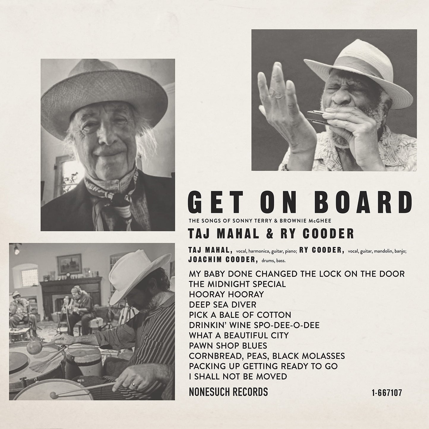 Taj Mahal & Ry Cooder Get On Board [] Vinyl New Mint Blues