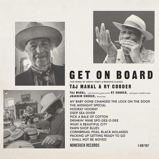 Taj Mahal & Ry Cooder Get On Board [] Vinyl New Mint Blues