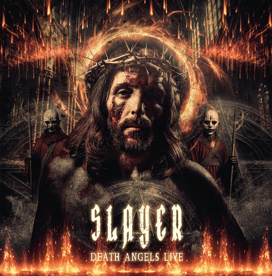 SLAYER - DEATH ANGELS - LIVE (RED W/ BLACK SPLATTER VINYL 2LP)