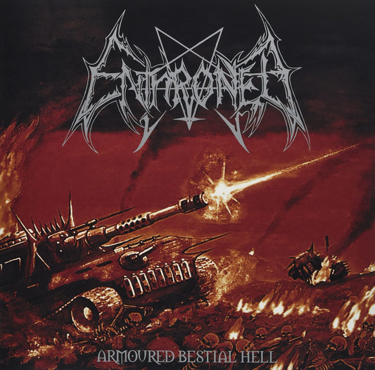 Enthroned Armoured Bestial Hell (Clear Red Orange White Splatter) Vinyl New Mint Metal
