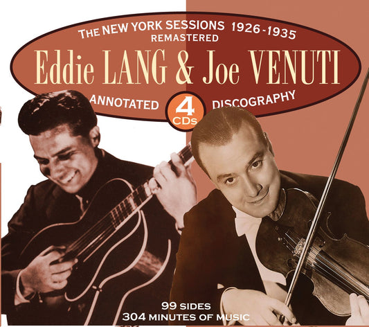 Eddie Lang & Joe Venuti The New York Sessions 1926-1935 4xCD New Mint Jazz