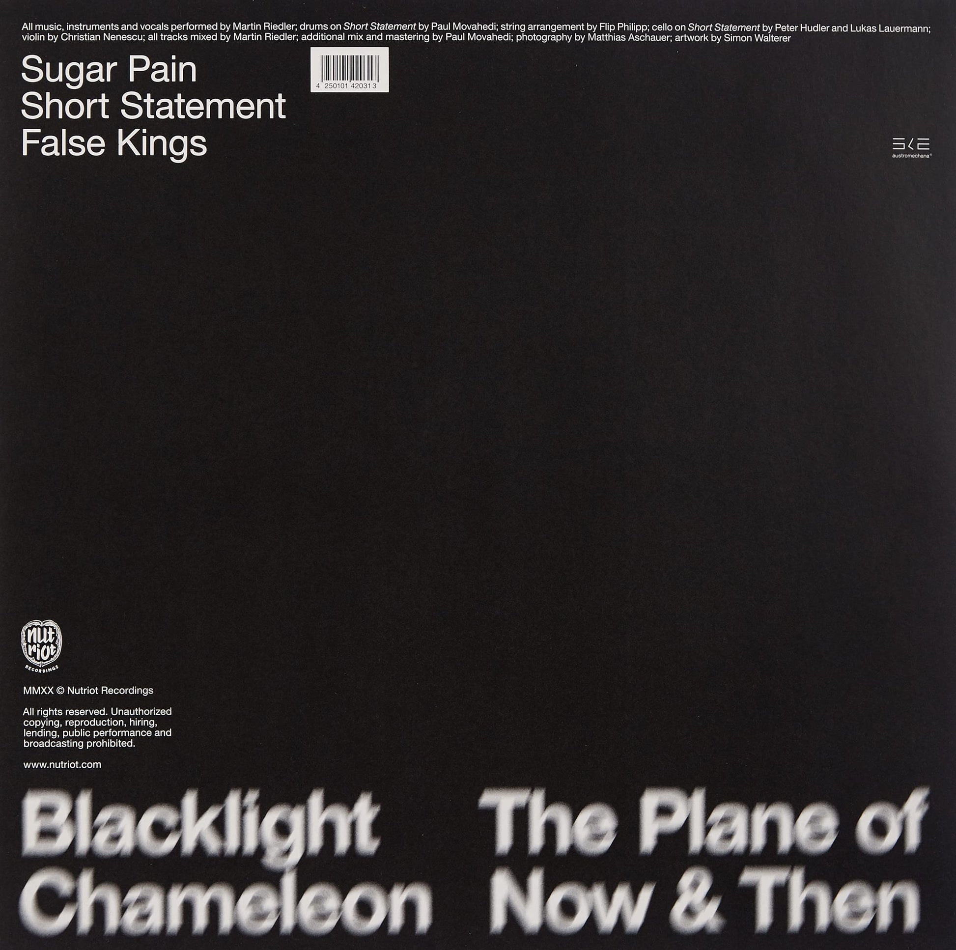 Blacklight Chameleon The Plane Of Now & Then Vinyl New Mint Electronic