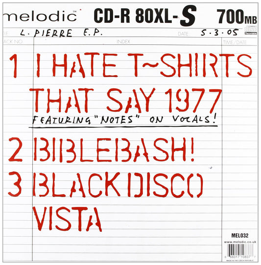 Lucky Pierre And Notes I Hate T-Shirts That Say 1977 Vinyl New Mint Electronic