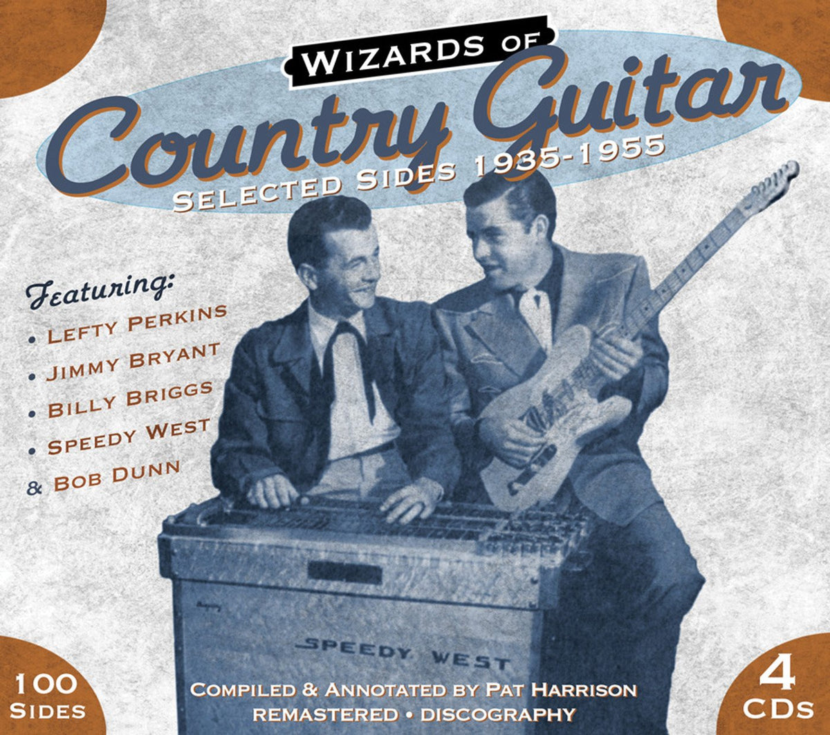Various Artists Wizards Of Country Guitar 4xCD New Mint