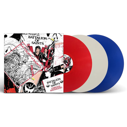 Battalion Of Saints Complete Discography (Red White Blue) 3xVinyl New Mint Rock