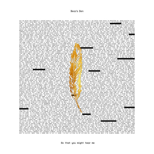 Bear's Den So That You Might Hear Me CD New Mint Relaxation