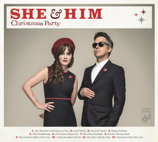 She & Him Christmas Party CD New Mint Pop