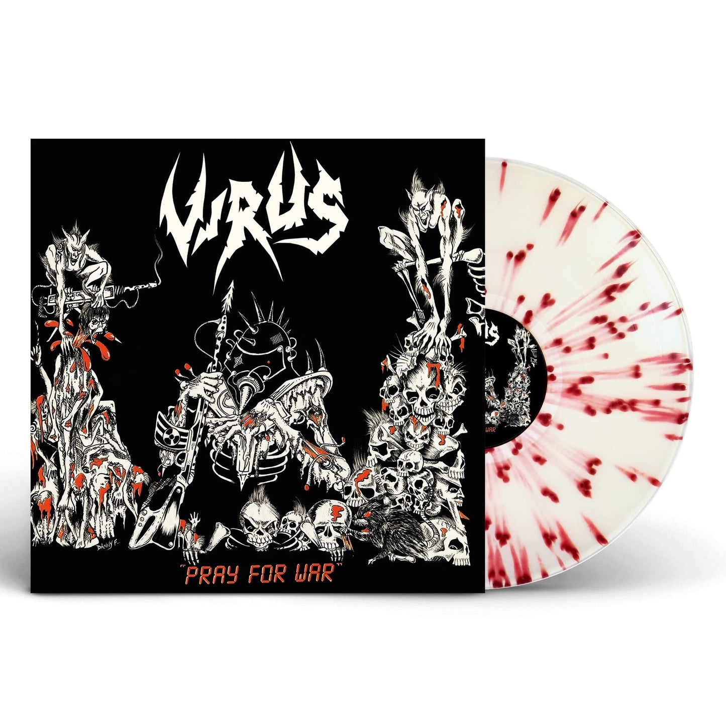 Virus Pray For War (White Red Splatter) Vinyl New Mint Rock