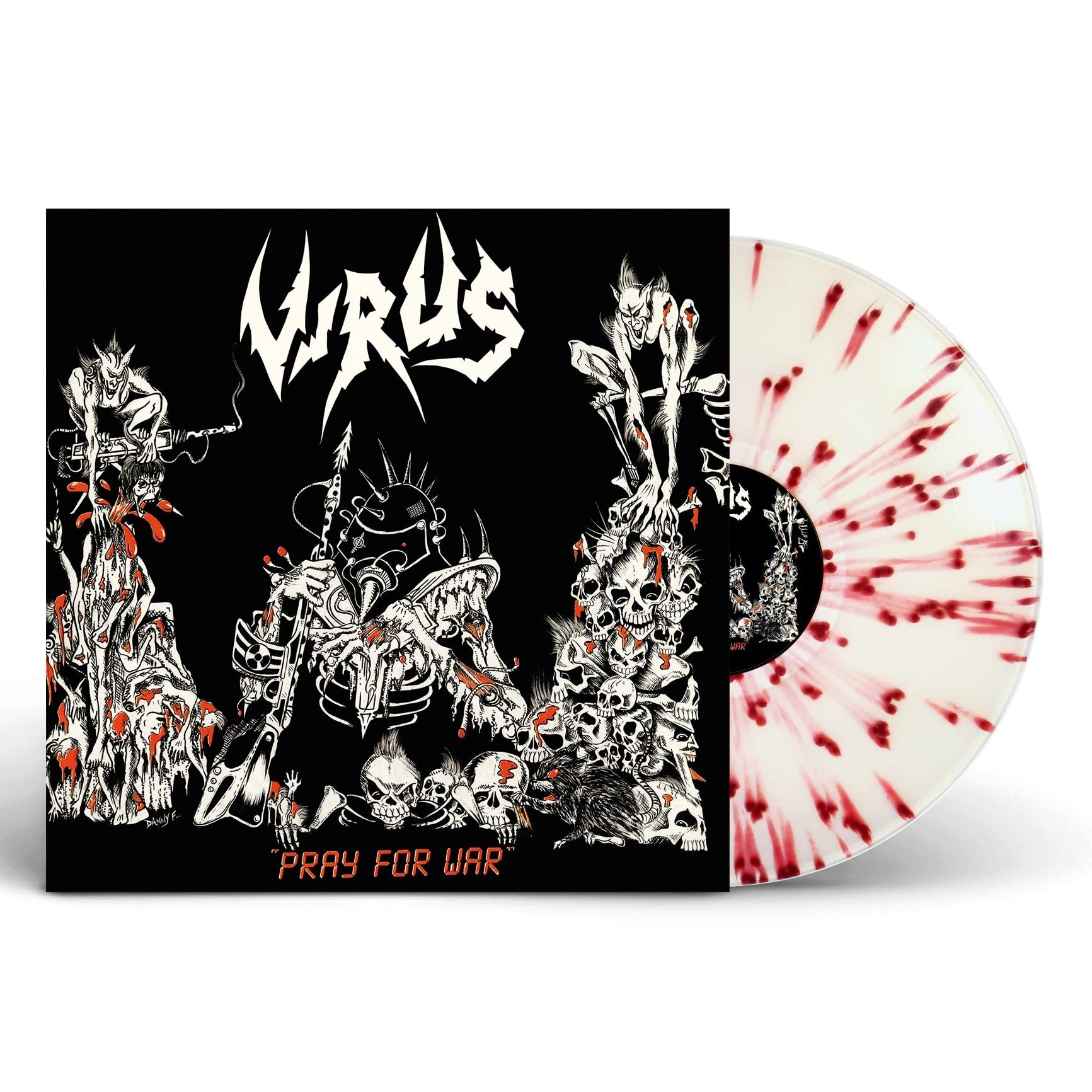 Virus Pray For War (White Red Splatter) Vinyl New Mint Rock