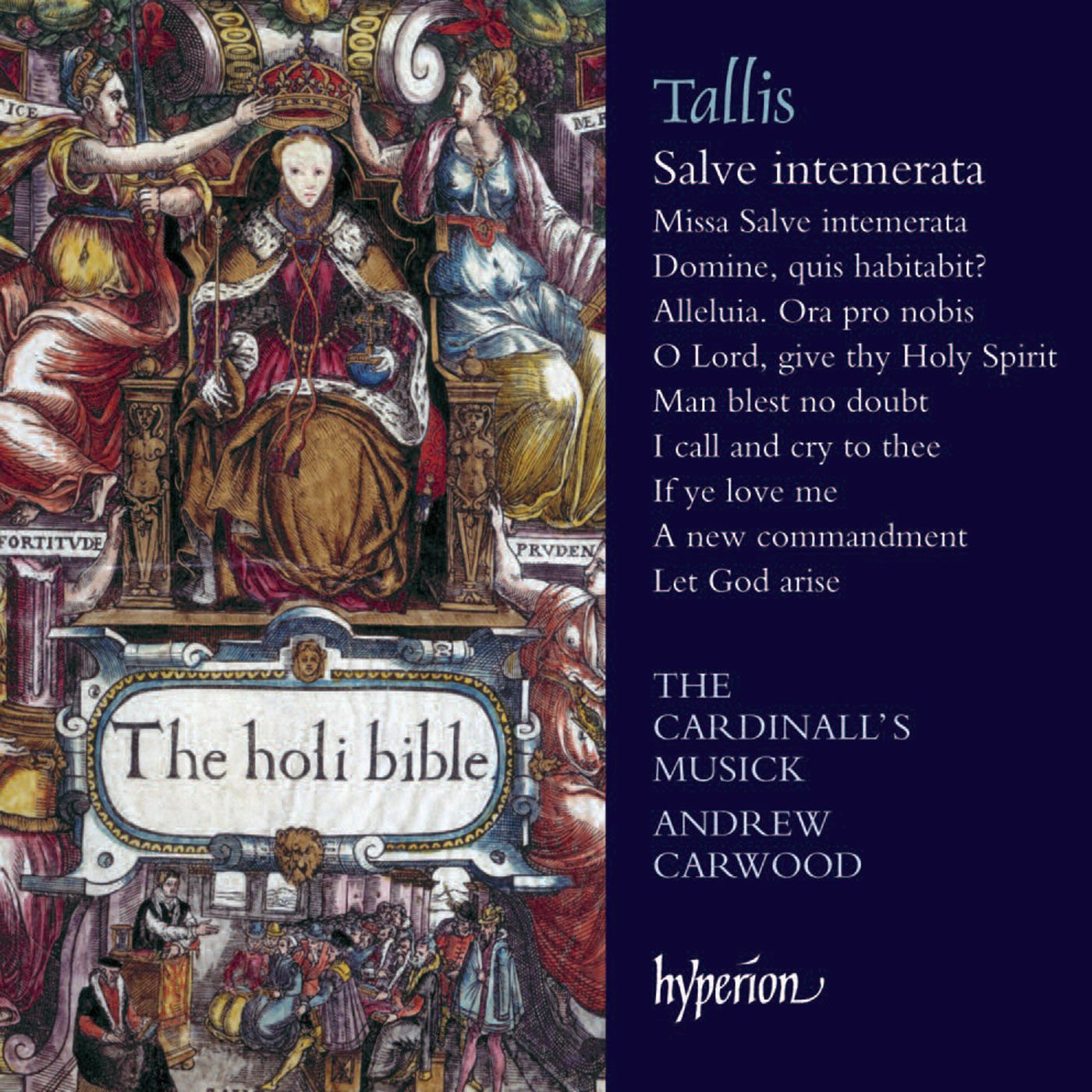 Thomas Tallis, The Cardinall's Musick, Andrew Carwood Tallis: Salve Intemerata & Other Sacred Music CD New Mint Classical