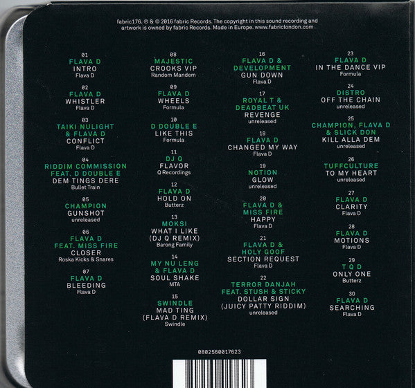 Flava D : Fabriclive 88 (CD, Mixed)