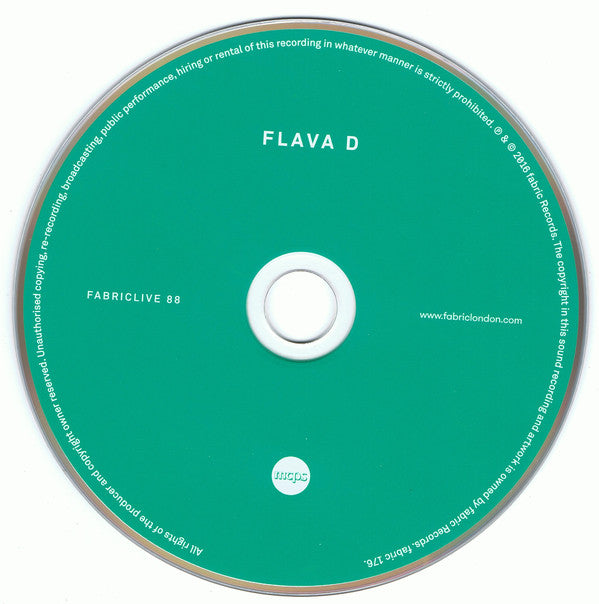 Flava D : Fabriclive 88 (CD, Mixed)