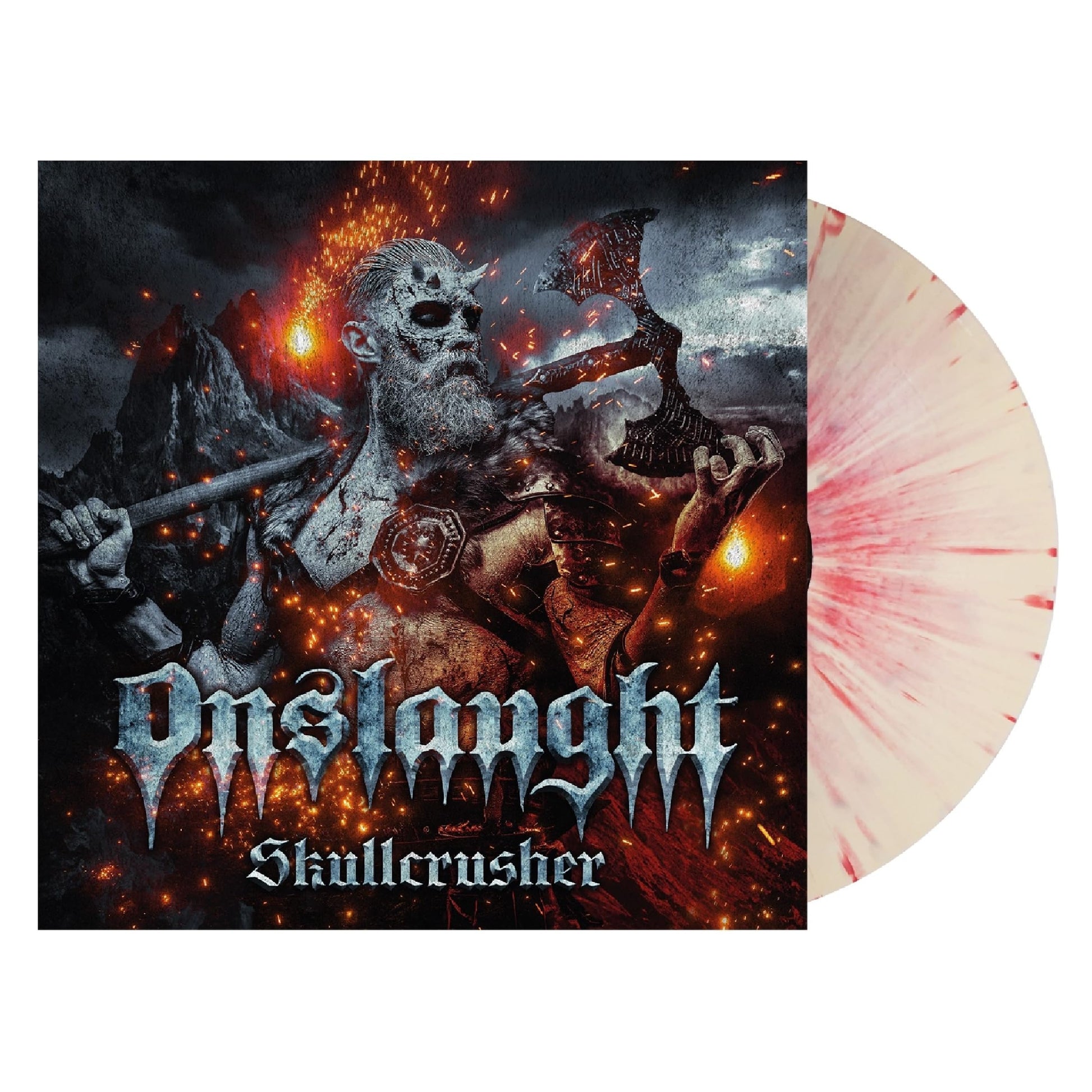 Onslaught - Skullcrusher [WHITE W/ RED SPLATTER VINYL] - LP - New