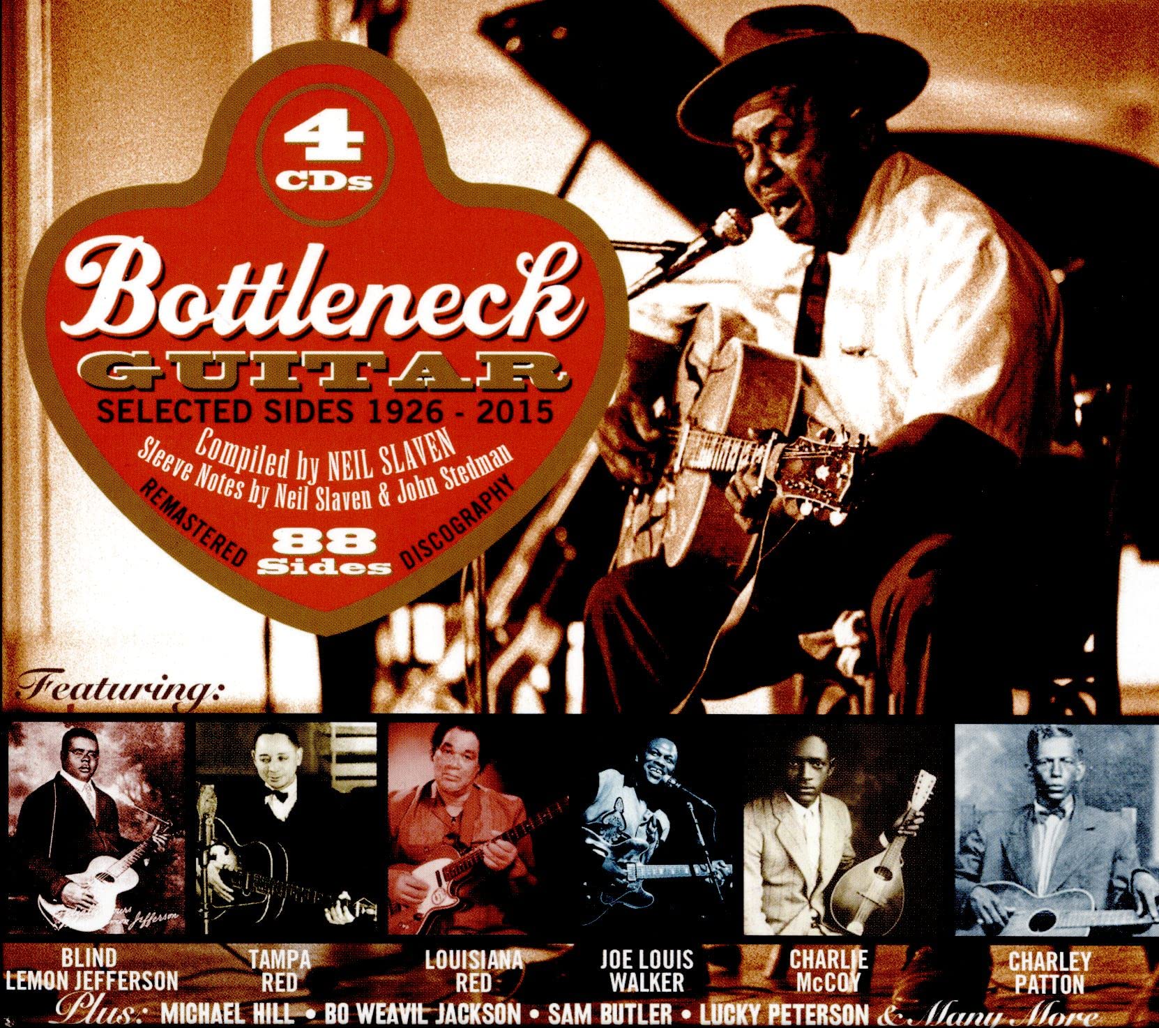 Various Artists Bottleneck Guitar 1926-2015 4xCD New Mint Blues
