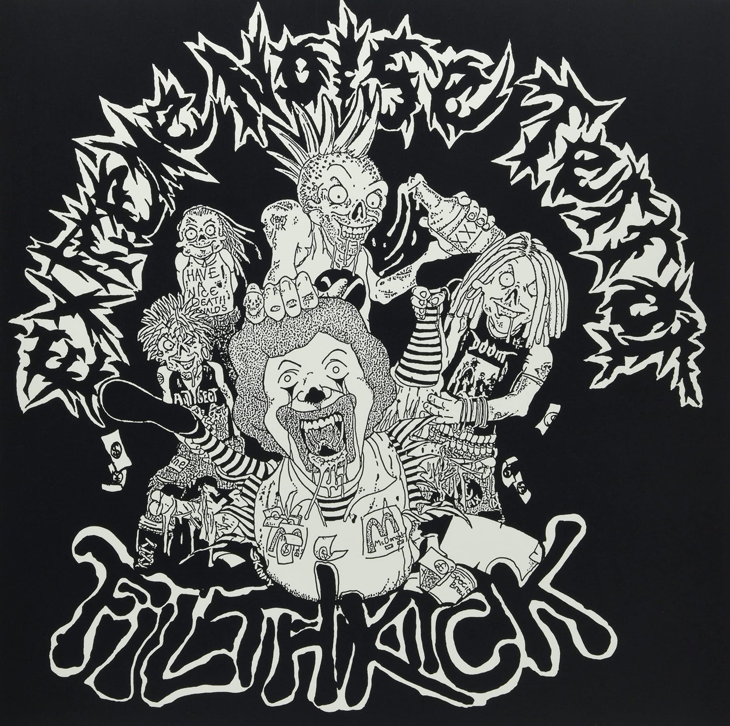 Extreme Noise Terror/ Filthkick In It For Life (Clear) Vinyl New Mint Punk